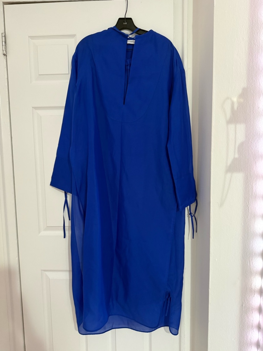 Ferragamo Royal Blue Long Sleeve kaftan and jogger style pants set